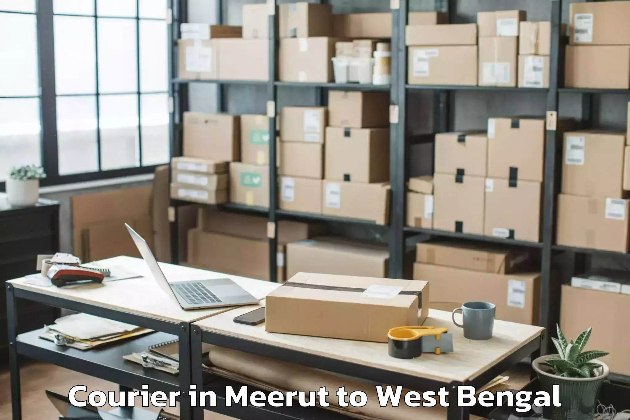 Affordable Meerut to Chanditala Courier